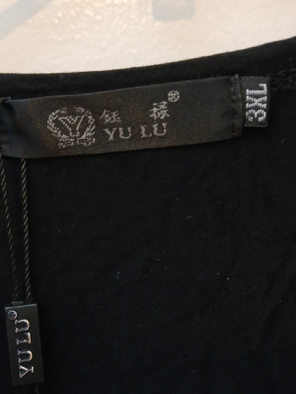 Michael Kors Black Long Sleeve Top with Silver Rhinestone MK Logo - Picture 2 of 3